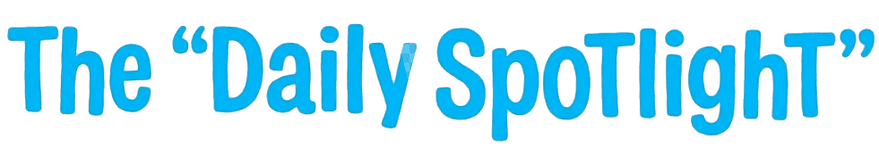 The "Daily Spotlight" header text in bright blue italic font